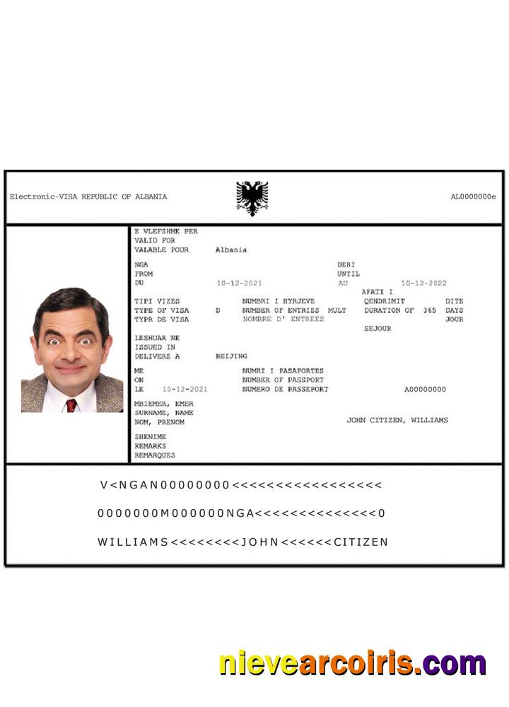 ALBANIA e-visa